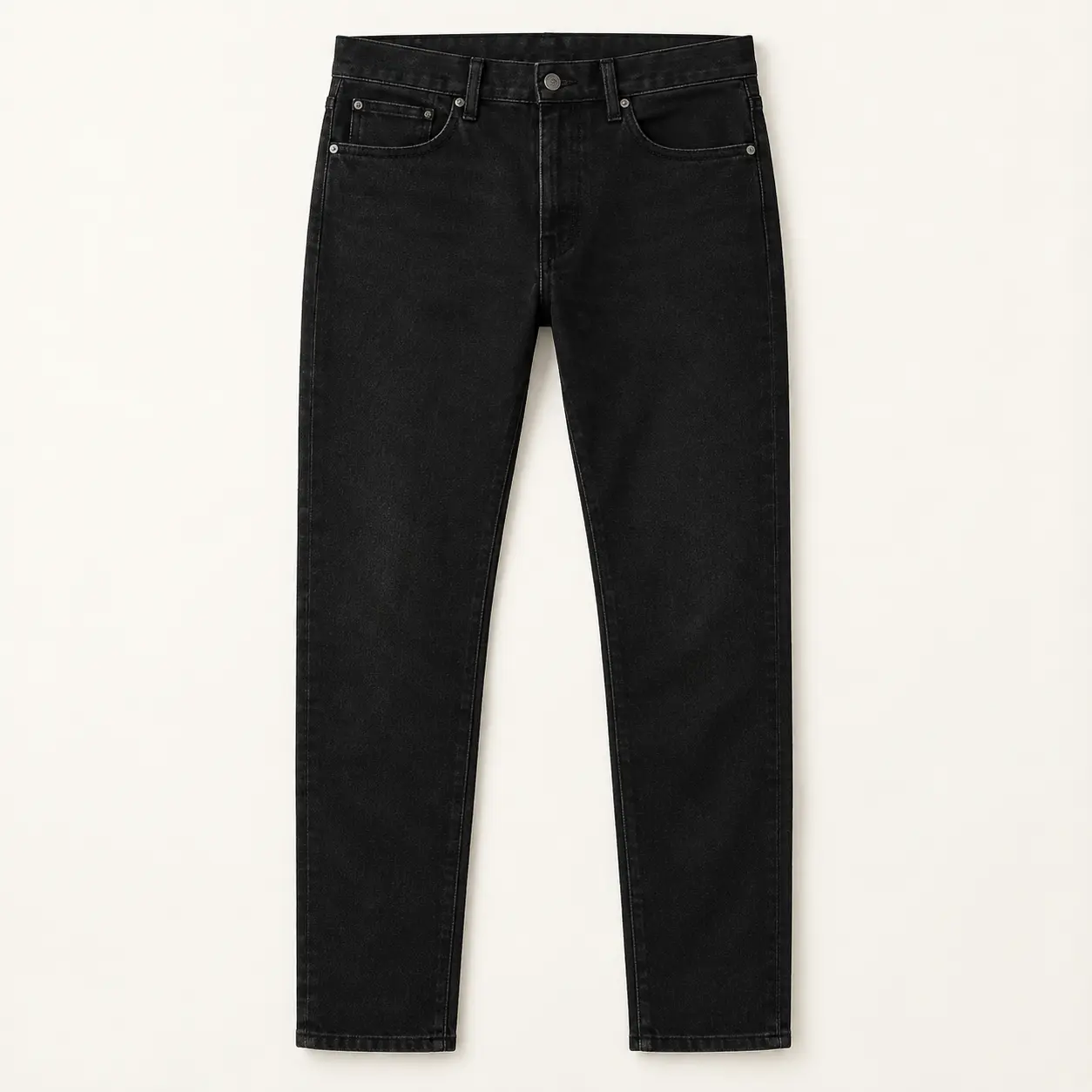 Black Tapered Jeans demonstration image